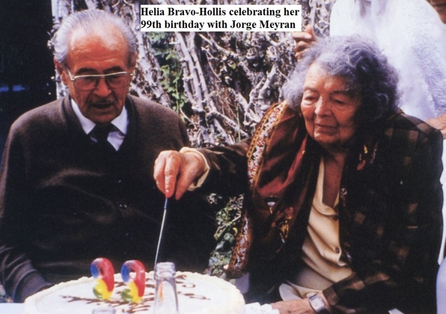 Helia Bravo-Hollis at her 99th birthday