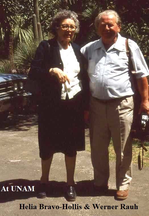 Helia Bravo-Hollis with Werner Rauh