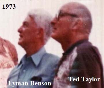 Lyman Benson with Ted Taylor, 1973