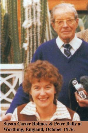 Peter Bally and Ssan Carter Holmes at Worthing, England, October 1976